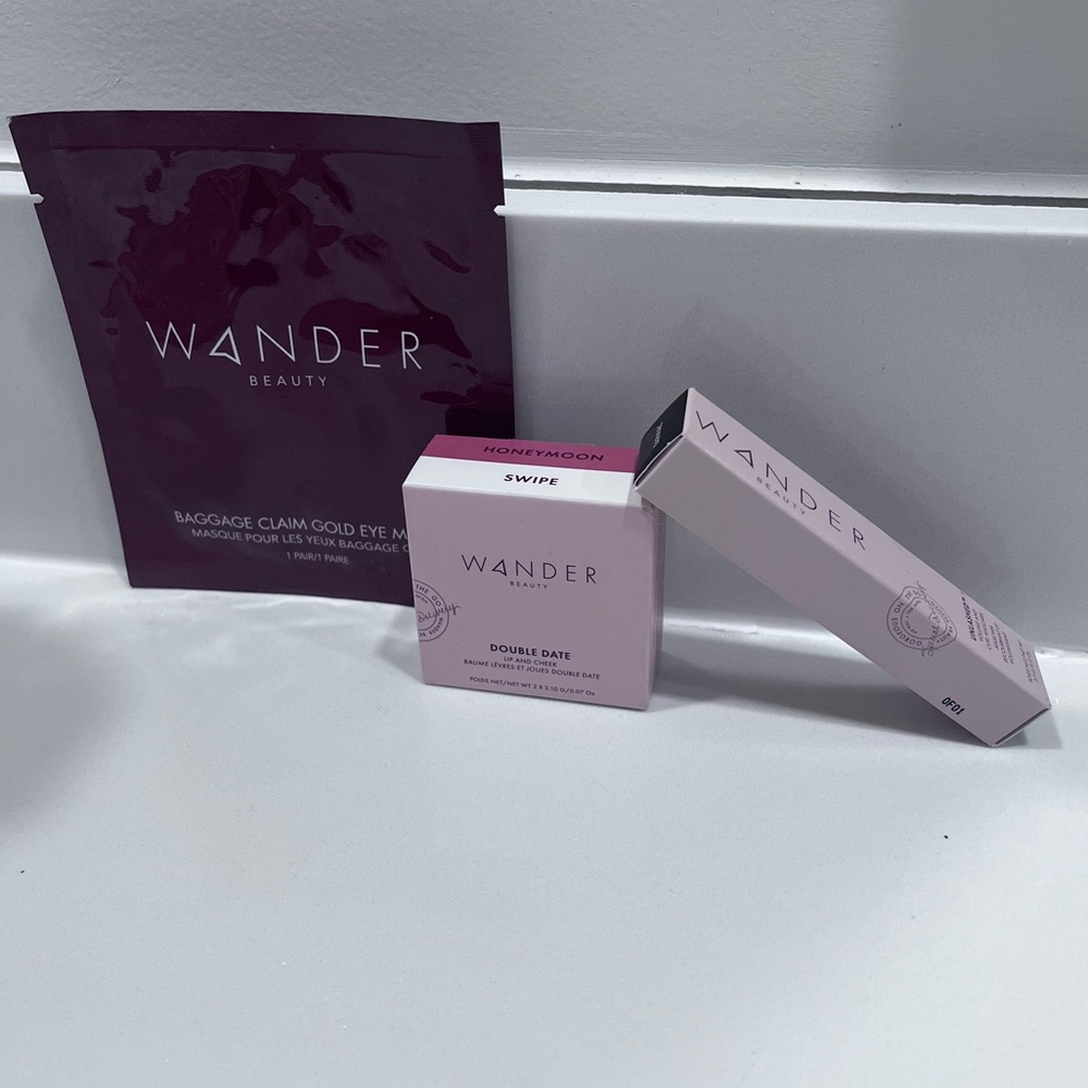 Wander Beauty trio makeup/skincare products NIB